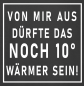 Preview: "10° wärmer" T-Shirt unisex schwarz